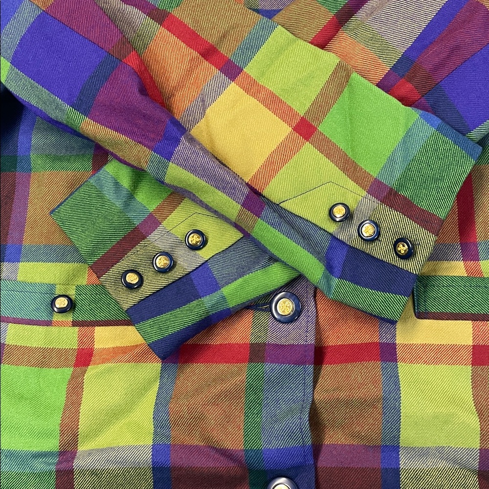 Avoca of Scotland Colorful Plaid Two-Piece Set marked size S jacket and skirt - Picture 10 of 16